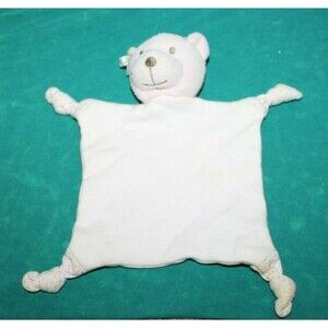 Kyle & Deena Pink Bear Security Blanket Fleece Lovey Lovie RARE 8" Knotted Cute